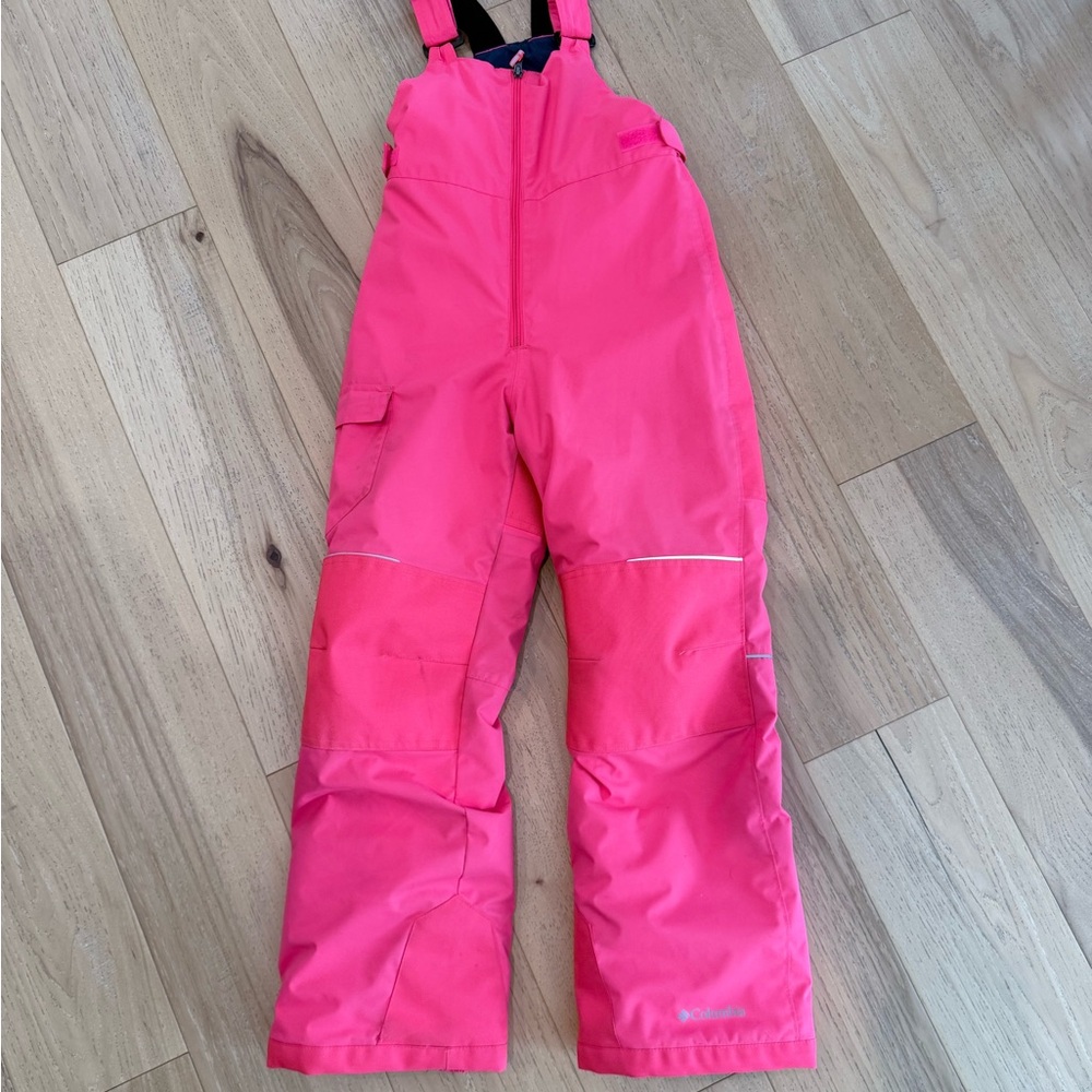 Pink Snow Bib Overalls Columbia